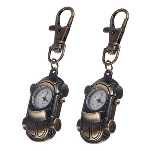 BESPORTBLE 2stücke Retro-Automobil-taschenuhr Klassische Mechanische Uhr Für Damen Und Herren Stilvolle Broschenuhr Medizinische Abzeichenuhr von BESPORTBLE