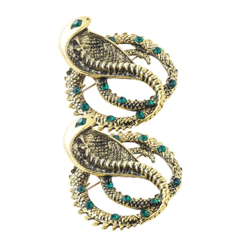 BESPORTBLE 2 Stück Schlange Brosche mit Strass Elegantes Anstecknadel Design Schmuck für Frauen Langlebig und als Kleidungsschmuck von BESPORTBLE