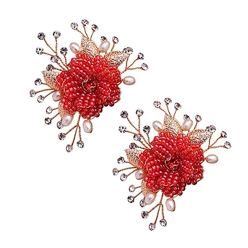 BESPORTBLE 2 Stück Schuhclips Blumenform für Damen Stylische Schuhschmuck Accessoires für Hochzeiten Partys Besondere Anlässe Passend für Flache Schuhe Sandalen High Heels von BESPORTBLE