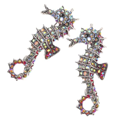BESPORTBLE 2stücke Rhinestone Broschen Seetier Design Für Damen Funkelnde Anstecknadeln Für Hochzeit Kleidung Handtaschen-dekoration Vintage Tierbroschen Bunte Schmuckstücke von BESPORTBLE