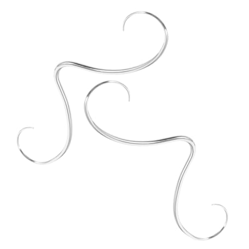 BESPORTBLE 2 Stück Septum Piercing Schnurrbart Nasenring Bequemer Nasenschmuck Symmetrische Nasenöffnung Langlebig Vielseitig für Damen und Herren für Partys und Alltag von BESPORTBLE