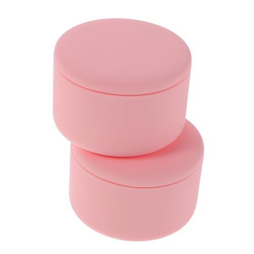 BESPORTBLE 2 Stück Silikon Reisebehälter für Kosmetik und Medikamente Auslaufsicher Kompakte Aufbewahrungsbox für Cremes Lotionen und Balsame Praktischer Make-up Organizer Leicht und von BESPORTBLE