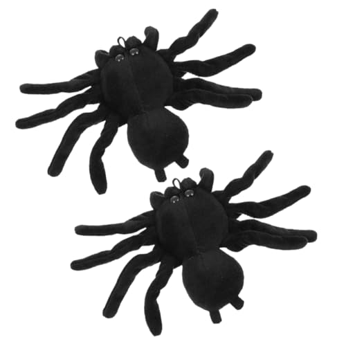 BESPORTBLE 2 Stück Spinnenbrosche Plüsch-anstecknadeln Kuscheltier-design Modische Broschen für Kleidung Schals Taschen Halloween Schmuck Robust und Langlebig für Damen und Herren von BESPORTBLE