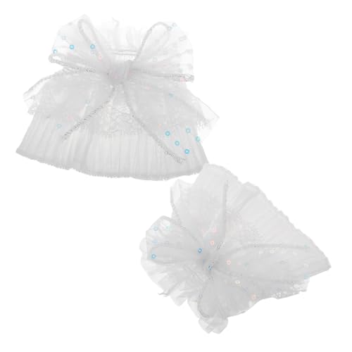 BESPORTBLE 2 Stück Spitzenärmel Lolita Accessoires Clown Manschetten Handgelenk Rüschen Manschettenärmel Clown Handgelenk Rüschen Handgelenk Manschetten Hand Ärmel Spitzen Manschetten Spitze von BESPORTBLE