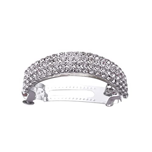 BESPORTBLE 2 Stück Strass Haarspangen Frühlings Mädchen Glänzende Haarspangen Mit Druckknopf Haarspangen Für Frauen Strass Haarnadeln Ausgefallene Funkelnde Haarspangen Haarschmuck von BESPORTBLE