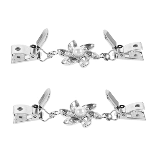 BESPORTBLE 2 Stück Strass Shawl Clips Vintage Cardigan Clips aus Zinklegierung für Damen Stabiler Schalclip für Pullover Cape Stilvolle Anstecknadeln für Festliche Anlässe Wie Hochzeit Party von BESPORTBLE