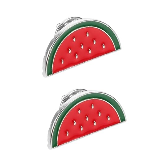 BESPORTBLE 2 Stück Süße Wassermelonen Brosche Anstecknadel für Damen Cardigan Clips Cartoon Schmuck für Schals und Kleidung Kreativer Leichter Anstecker als Modisches Accessoire von BESPORTBLE