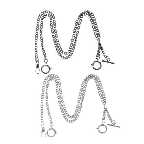 BESPORTBLE 2stücke Herren Hosen Kette Taschenuhr Kette Jeans Metallketten Kleiderketten Geldbörsenketten Hosenketten-dekore Jeansketten- Herren-geldbörsenkette von BESPORTBLE