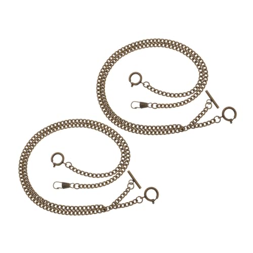 BESPORTBLE 2stücke Metall Taschenuhrkette Mit Sicherem O-glied Für Herren Lang Passend Für Weste Geldbörse Und DIY-kleidungszubehör Für Hochzeiten Und Bankette BESPORTBLE 2stücke Metall Taschenuhrkette Mit Sicherem O-glied Für Herren Lang Passend Für Weste Geldbörse Und DIY-kleidungszubehör Für Hochzeiten Und Bankette von BESPORTBLE