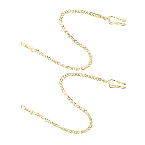 BESPORTBLE 2stücke Taschenuhrkette Für Herren Vintage Uhrenkette Zubehör Für Weste Und Anzug Taschenuhr-Halskette Für Damen Verstellbare Langlebiges Design von BESPORTBLE