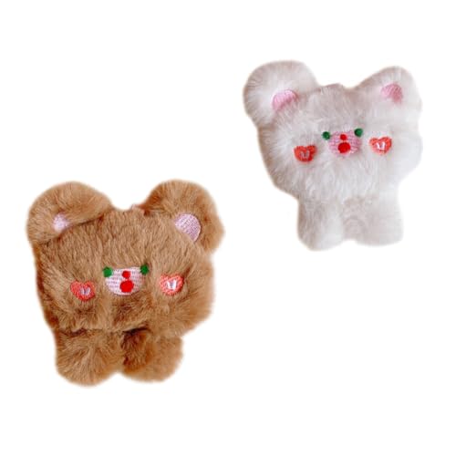 BESPORTBLE 2 Stück Teiliges Bären Broschen Niedliche Plüsch Anstecknadeln Leichte Tier Broschen Modische Kleidung und Taschen Dekoration Einfach zu Befestigen Vielseitig für Alltag und DIY von BESPORTBLE