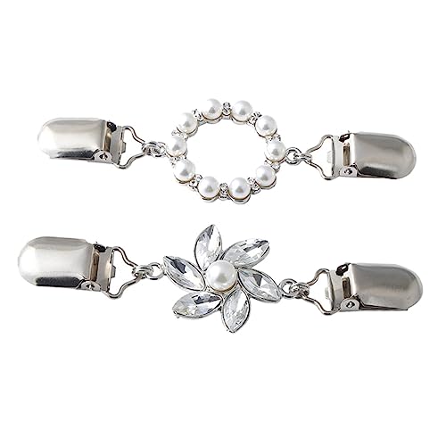 BESPORTBLE 2 Stück Teiliges Modischer Seidenschal Brosche Legierung Stilvolle Anstecknadel für Damen zur Dekoration von Schals Kleidung Verschiedenen Farben von BESPORTBLE