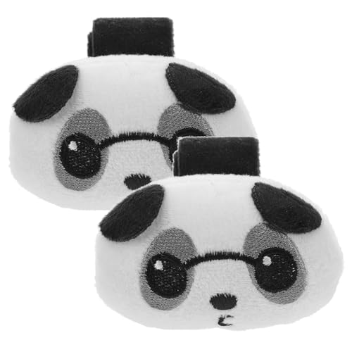 BESPORTBLE 2 Stück Teiliges Panda Slap Armband mit Weichem Plüsch Hautfreundlich Vielseitig Tragbar als Handgelenkband oder Taschenanhänger für Erwachsene von BESPORTBLE
