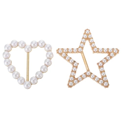 BESPORTBLE 2stücke Pack Schal Perlenverschluss Clip Schalringclip Schal Schnalle Kleidungsschließer Für Hochzeit Party Alltag Schalaccessoires von BESPORTBLE