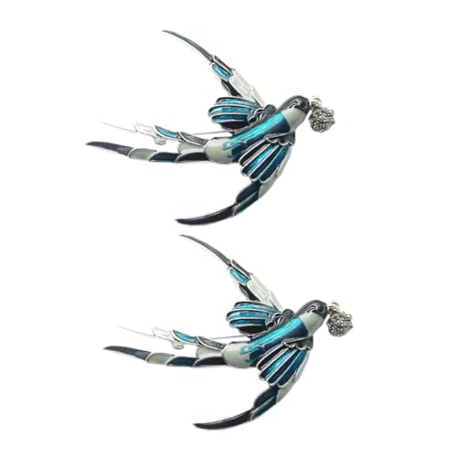 BESPORTBLE 2 Stück Teiliges Swallow Brosche Legierte Anstecknadeln mit Funkelnden Strasssteinen Kreative Schmuck Broschen für Damen Modische Accessoires für Party Geburtstag Weihnachten von BESPORTBLE