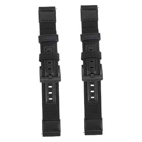 BESPORTBLE 2 Stück Uhrenarmband Aus Stoff Handgelenksgurt Uhrenarmbänder Nylon-armbänder Armbanduhrarmband Handgelenk Gürtel Echtes Leder Black BESPORTBLE 2 Stück Uhrenarmband Aus Stoff Handgelenksgurt Uhrenarmbänder Nylon-armbänder Armbanduhrarmband Handgelenk Gürtel Echtes Leder Black von BESPORTBLE