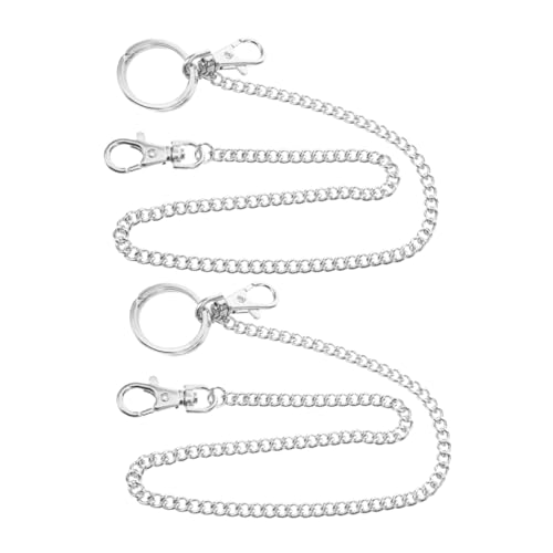 BESPORTBLE 2 Stück Verstellbare Taillenkette für Männer Vintage Schlüsselanhänger für Reisen Freizeit und Alltag Robuste Metallkette für Sicheren Halt von BESPORTBLE