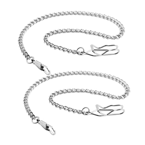 BESPORTBLE 2 Stück Vintage Jeansketten für Herren Retro Metalltaschenkette mit Klassischem Finish Robuste Hosenkette als Dekoratives Accessoire Vielseitig Einsetzbar für Uhren und Taschen von BESPORTBLE