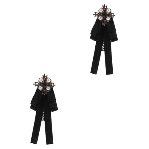 BESPORTBLE 2 Stück Vintage Perlenbrosche Hut Broschen Große Broschennadel Mit Schleife Große Anstecknadel Mit Schleife Kleidungsbrosche Brosche Pin Für Frauen Kleidung Brosche Black Stoff BESPORTBLE 2 Stück Vintage Perlenbrosche Hut Broschen Große Broschennadel Mit Schleife Große Anstecknadel Mit Schleife Kleidungsbrosche Brosche Pin Für Frauen Kleidung Brosche Black Stoff von BESPORTBLE