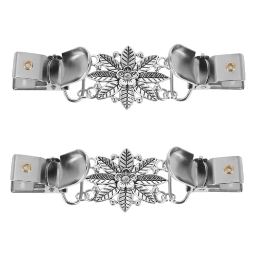 BESPORTBLE 2 Stück Vintage Pullover Clips für Damen Schickes Accessoire für Schal Kleid oder Strickjacke Vielseitige Brosche für Kleidung Robustes Zinklegierung Material für Verschiedene von BESPORTBLE