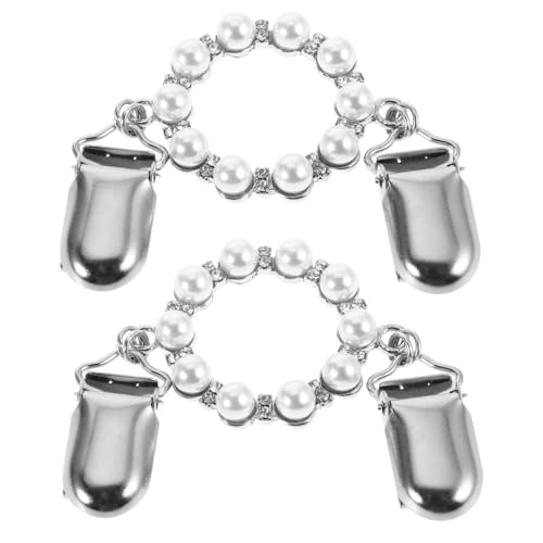 BESPORTBLE 2 Stück Vintage Pullover Clips mit Perlen Retro Broschen für Damen Accessoires für Schals und Cardigans für Kleidung und Stilvolle Outfits von BESPORTBLE