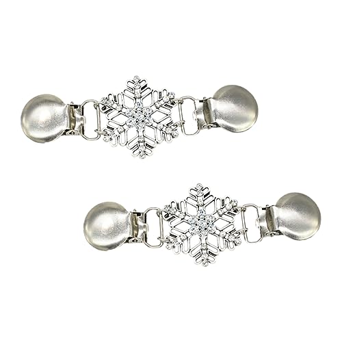 BESPORTBLE 2 Stück Vintage Schneeflocken Broschen Hochwertiger Dekorative Anstecknadeln für Kleidung Schals Pullover Stilvolle Schmuck Accessoires für Damen von BESPORTBLE