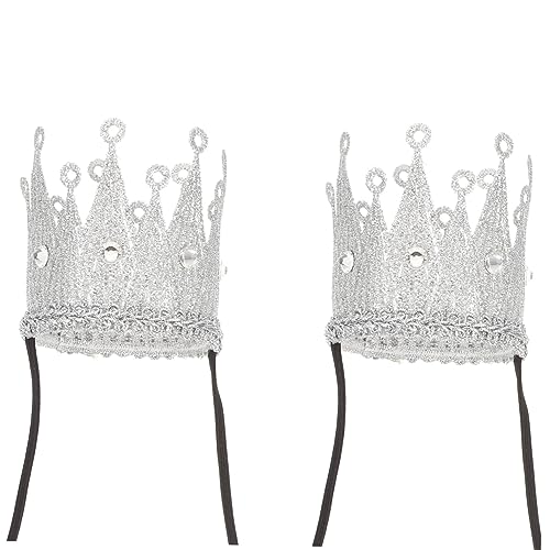 BESPORTBLE 2 Stück Vintage Tiara Krone Klassisches Retro Geburtstags haarband für Mädchen Filigrane Prinzessin Kopfbedeckung Angenehm und Sicher für Karneval Theater und Festlichkeiten von BESPORTBLE
