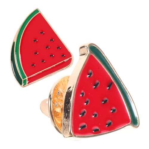 BESPORTBLE 2 Stück Wassermelonen Broschen Legierung für Damen Trendige Anstecknadeln als Modisches Accessoire für Schals Kleidung und Taschen Langlebig und Kreativ Gestaltet von BESPORTBLE
