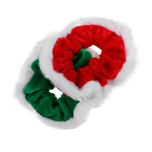 BESPORTBLE 2 Stück Weihnachts Scrunchie Aus Goldenem Samt Große Scrunchies Für Frauen Weihnachts Haargummis Urlaubs Stirnbänder Scrunchies Für Haare Samt Weihnachts Haarbänder von BESPORTBLE