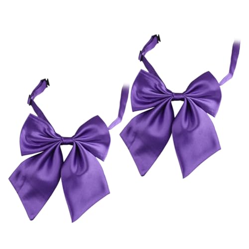 BESPORTBLE 2 Stück Zubehör Für Abschlussanzüge Smoking-fliege Fliegen Für Männer Selbstgebundene Fliege Große Fliege Abschluss Fliege Anzug Fliege Und Binden Fliege Für Den Abschluss Violett von BESPORTBLE