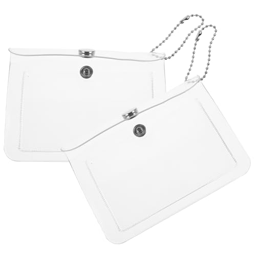 BESPORTBLE 2stücke Transparente Mini Notebook Schlüssel Münzaufbewahrungstasche Und Tragbares Kartenetui Für Frauen Und Mädchen Für Reisen Und Alltagsorganisation von BESPORTBLE