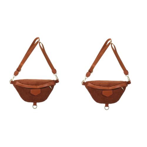 BESPORTBLE 2 Stücke Reise Bauchtasche Umhängetasche Slash Tragbare Fanny Pack Für Frauen Männer Outdoor Sport von BESPORTBLE