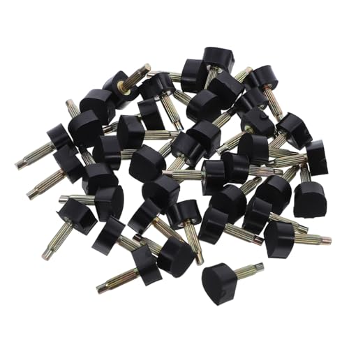 BESPORTBLE 20 Paare High Heel Ersatzspitzen U-form Schwarz Anti-rutsch Geräuschreduzierend Passend für Damen Pumps Schuhreparaturset für Blockabsätze und Einfach zu Montieren von BESPORTBLE