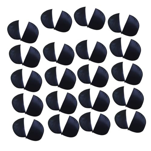 BESPORTBLE 20 Paare Schulterkissen Nähzubehör für Kleidung Mantelpolster Pads Schulterpolster Black von BESPORTBLE