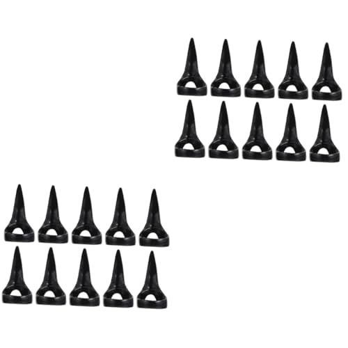 BESPORTBLE 20 Stck Teiliges Halloween Punk Fingerring Set Claw Design Langlebige Fake Nägel Einfache Anwendung Dekoration für Kostümparty und Karneval von BESPORTBLE