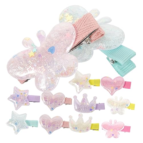 BESPORTBLE 20 Stck. Teiliges Niedlicher Haarklammern für Kawaii Haaraccessoires mit Herz Stern Schmetterlingsdesign für Geburtstagsfeiern Cosplay von BESPORTBLE
