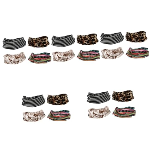 BESPORTBLE 20 Stk Knopf-stirnband Verdrehter Kopfwickel Sport Dusche Stirnband Leoparden-stirnband Breites Haarband Damen Stirnbänder Fräulein Verlängern Polyester-spandex Ein Bad Nehmen von BESPORTBLE