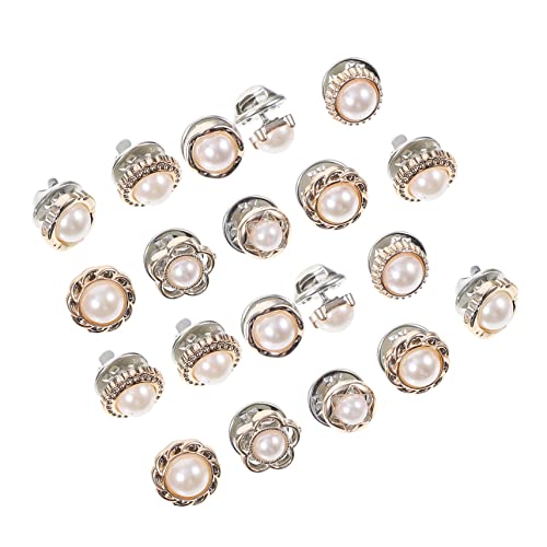 BESPORTBLE 20 Stück Anti Sichtbarer Kragenverschluss Manschettenknopf Verdeckte Schnalle Manschettenknopf Hemd Herren Ärmelknopf Knöpfe Pins Knopfbefestigung Knoten Manschettenknöpfe Knopf von BESPORTBLE
