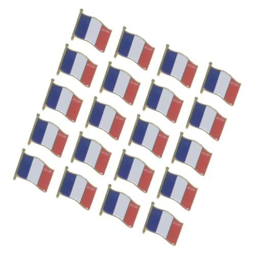 BESPORTBLE 20 Stück Brosche Mit Französischer Flagge Schwarzes Corsage Armband Farasncred Bhs Mit Frontknopf Für Frauen Länder Anstecker Schlüsselanhänger Armband Individueller von BESPORTBLE