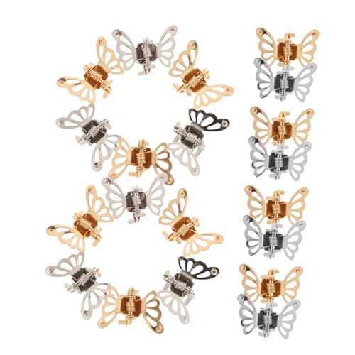 BESPORTBLE 20stücke Mini Schmetterlings-haarspangen Eisen Clips Haarschmuck Für Kleinkinder Und Mädchen Seitliche Haarklammern Französische Haarklammern Süße Haarschmuck Halloween Und von BESPORTBLE