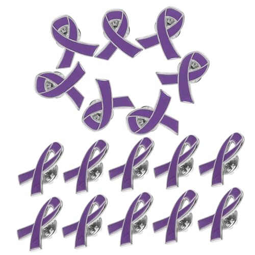 BESPORTBLE 20 Stück Teiliges Awareness Broschen Emaillierte Schleifen Anstecknadeln Vielseitiger Schmuck für Damen Dekorative Tragbare Pins gegen Gewalt mit Detaillierter Verarbeitung von BESPORTBLE