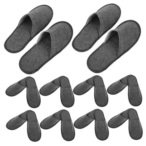 BESPORTBLE 20 Stück Teiliges Faltbare Indoor Slipper aus Hautfreundlichem Atmungsaktiv und Wiederverwendbare Hausschuhe für Hotel Zuhause Reise und Kurzzeitvermietung Unisex von BESPORTBLE