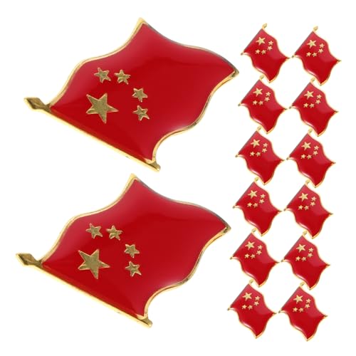 BESPORTBLE 20 Stück Teiliges Flaggen Pins aus Legierung Patriotische Anstecknadeln mit Fünfzackigem Stern Festliche Broschen für Anzüge Kleidung Rucksäcke Geeignet für Nationalfeiertag und von BESPORTBLE