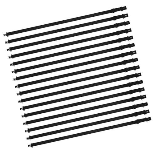 BESPORTBLE 20 Stück Teiliges Verstellbares Polyester-bowtie-extension- Elastisches Stretchband mit Clip Strapazierfähiger Halsschmuck für Uniformen Segelkragen und Modische Krawattenanpassung von BESPORTBLE