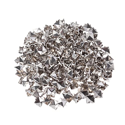 BESPORTBLE 200Stücke Silberne Metall Punk Nieten für DIY Kleidung Schuhe Gürtel Taschen Verzierung für Modeaccessoires von BESPORTBLE