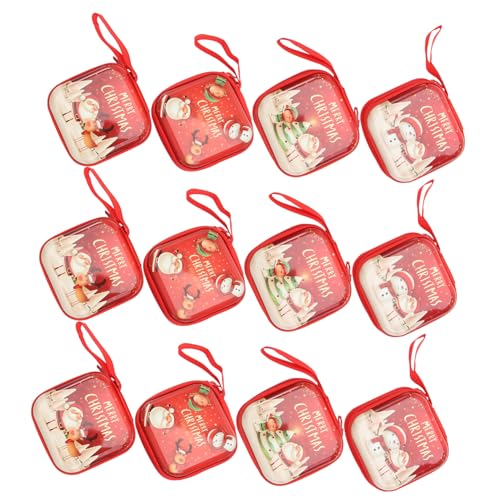 BESPORTBLE 24 Geldbörse für Weihnachtsmünzen Urlaub gesteppt Weihnachtstasche Weihnachten Einhorn Kleine süße Beutel Weihnachts-Mini-Brieftasche Geldbörse Mini Münzbeutel süß Münzbaus von BESPORTBLE