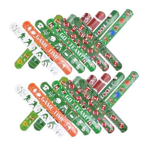 BESPORTBLE 24 Stück Rugby Armbänder Sport Schlagarmbänder Fußball Schlagarmbänder Für Party Armbänder Fußball Schnapparmbänder Schlagarmbänder Festival Schnapparmbänder Aus Pvc BESPORTBLE 24 Stück Rugby Armbänder Sport Schlagarmbänder Fußball Schlagarmbänder Für Party Armbänder Fußball Schnapparmbänder Schlagarmbänder Festival Schnapparmbänder Aus Pvc von BESPORTBLE