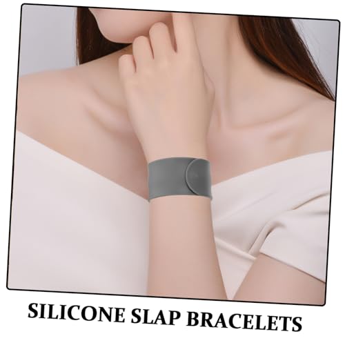 BESPORTBLE 24 Stück Teiliges Silikon Schnapparmband Weiche und Hautfreundliche Slap Armbänder Feste Farben Sicherer Sitz für Party Outdoor und DIY von BESPORTBLE