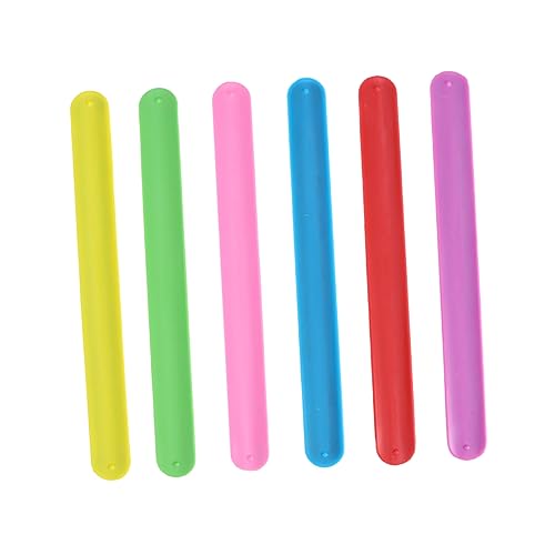 BESPORTBLE 24 Stück Teiliges Silikon Schnapparmband in Regenbogenfarben Elastische Hautfreundliche Armbänder für Flexible Party Mitgebsel für Jungen und Mädchen Robust und von BESPORTBLE