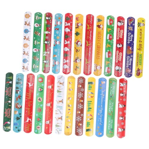 BESPORTBLE 24Stücke Weihnachts Slap Armbänder Cartoon Armbänder Für Partyzubehör Und Gastgeschenke Für Weihnachtsfeiern Und Festlichkeiten BESPORTBLE 24Stücke Weihnachts Slap Armbänder Cartoon Armbänder Für Partyzubehör Und Gastgeschenke Für Weihnachtsfeiern Und Festlichkeiten von BESPORTBLE